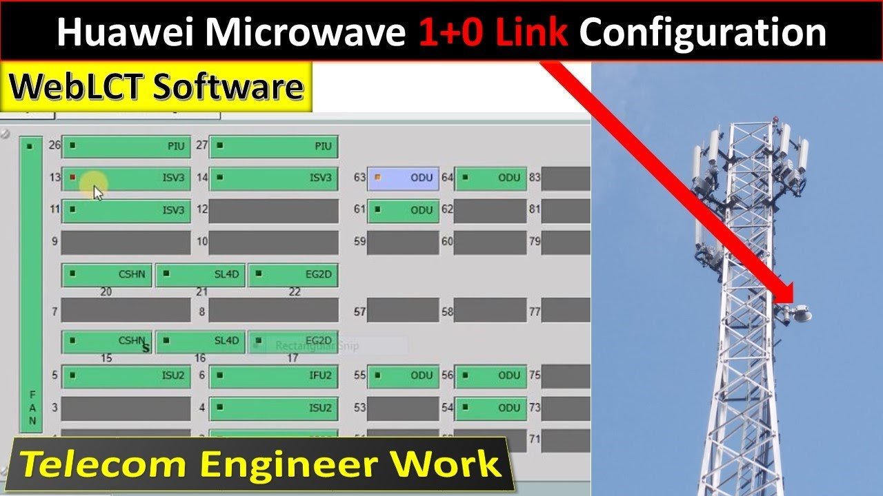 Huawei Microwave 1+0 configuration