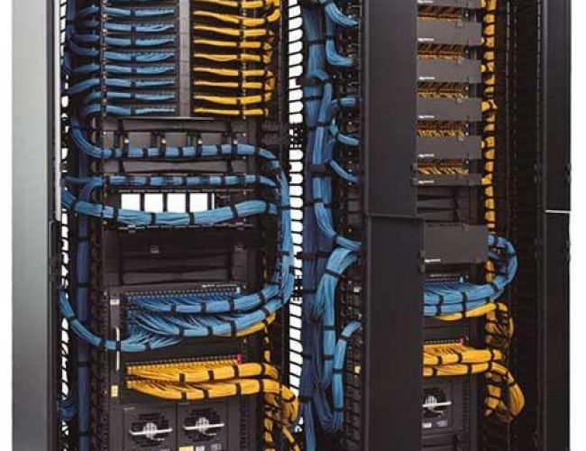 Fiber optic rack cabinets assembled in-house by Synergy Integrator Consultants